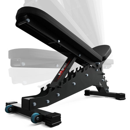 K-SPORT KSG018 justerbar benk med stativ