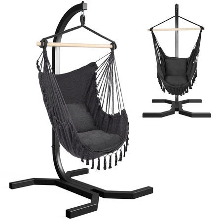 K-SPORT KSOZ025C hengestol med stativ grå/grafitt