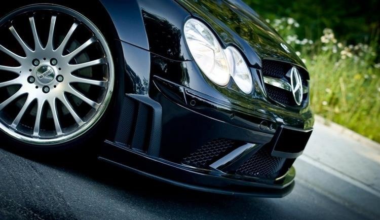 Mercedes CLK W209 bodykit i glassfiber, ubehandlet overflate sett ovenfra