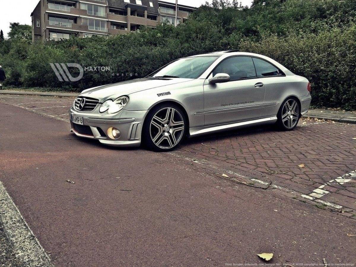 Komplett bodykit for Mercedes CLK W209 i W204 AMG-look, sett forfra
