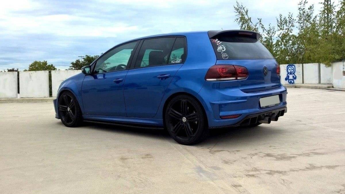 Frontstøtfanger i R400-stil for VW Golf VI GTI sett forfra i nærbilde