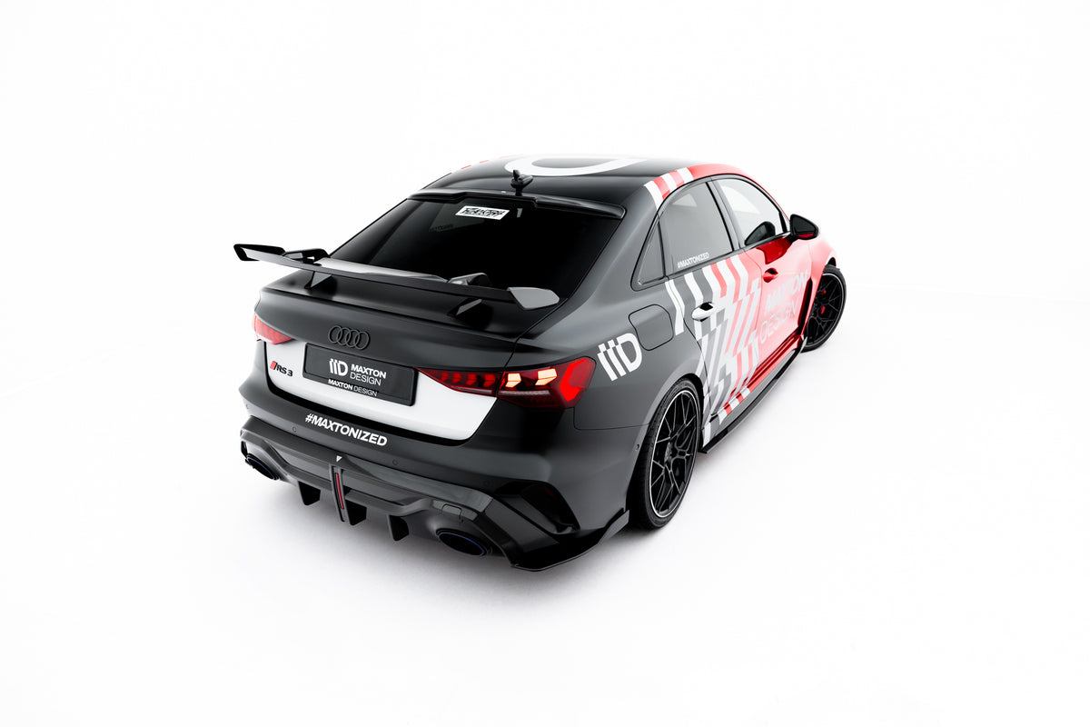 Karbonfester til bagasjeromslokk for hekkspoiler til Audi S3 8Y