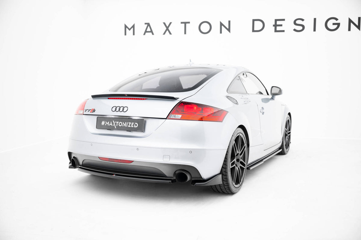 Diffuser til Audi TT S-Line 8J Facelift sett ovenfra i sort ABS-plast