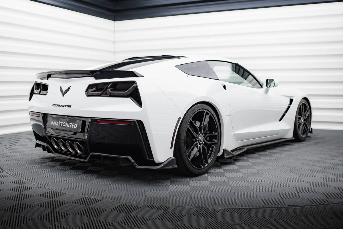 Diffuser Chevrolet Corvette Stingray C7 13-19 Vertikale Ribber - CH-CO-C7-RD3G+RD2G