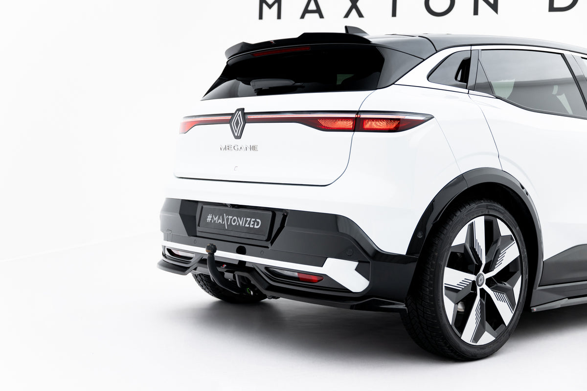 Nærbilde av vertikale stenger på diffuser til Renault Megane E-Tech Electric