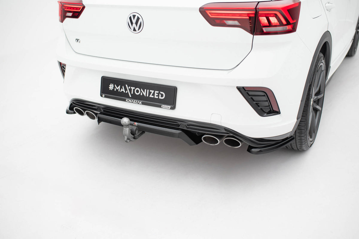 Diffuser med vertikale stenger for VW T-Roc R MK1 sett bakfra