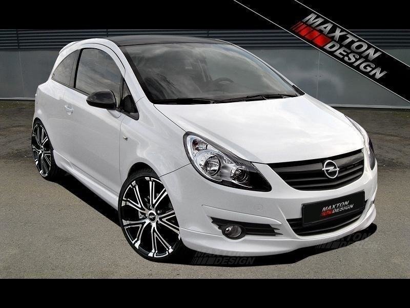 Frontspoiler Opel Corsa D førfacelift 2006-2011 detaljbilde av profilen