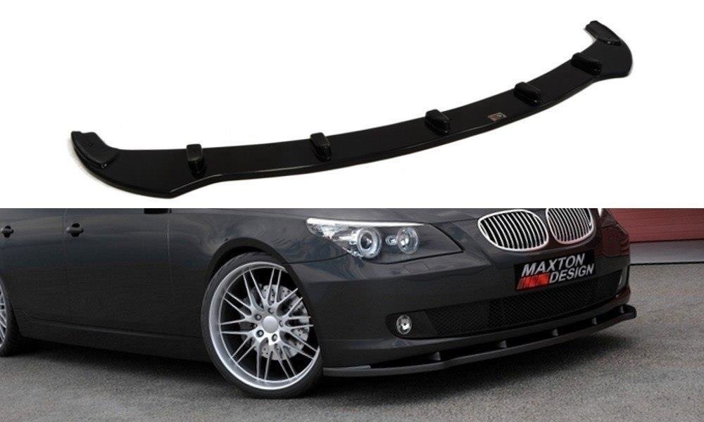 Frontsplitter i blank sort ABS til BMW 5-serie E60/E61 Facelift