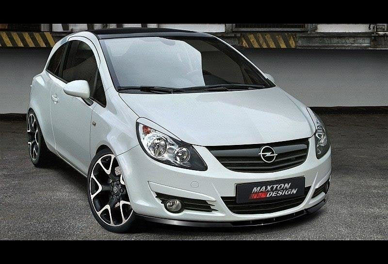 Frontspoiler Opel Corsa D (Preface) detaljbilde av profilen