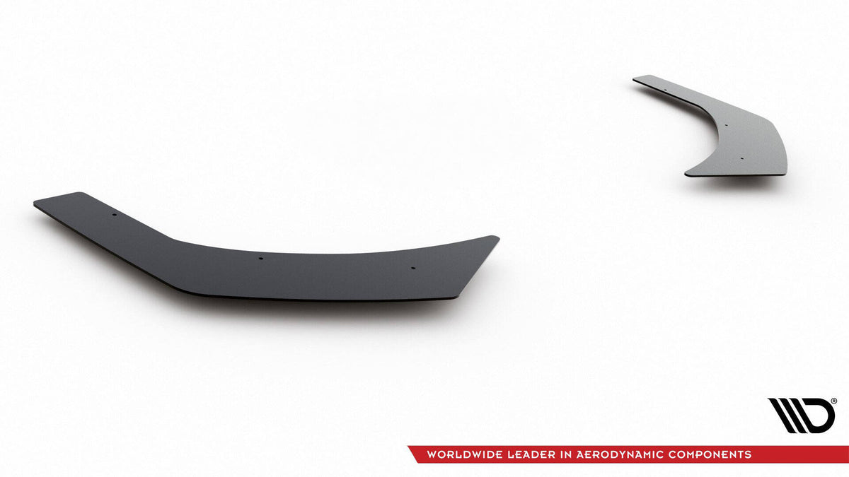 Detaljbilde av overflaten på sort frontflaps til Hyundai i30 N Mk3