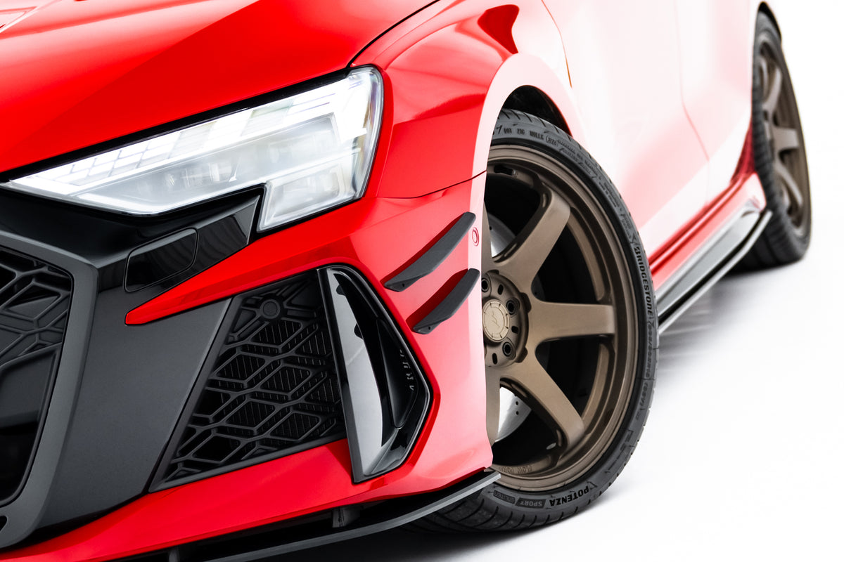Canards til Audi RS3 Sedan 8Y Facelift i ABS-plast