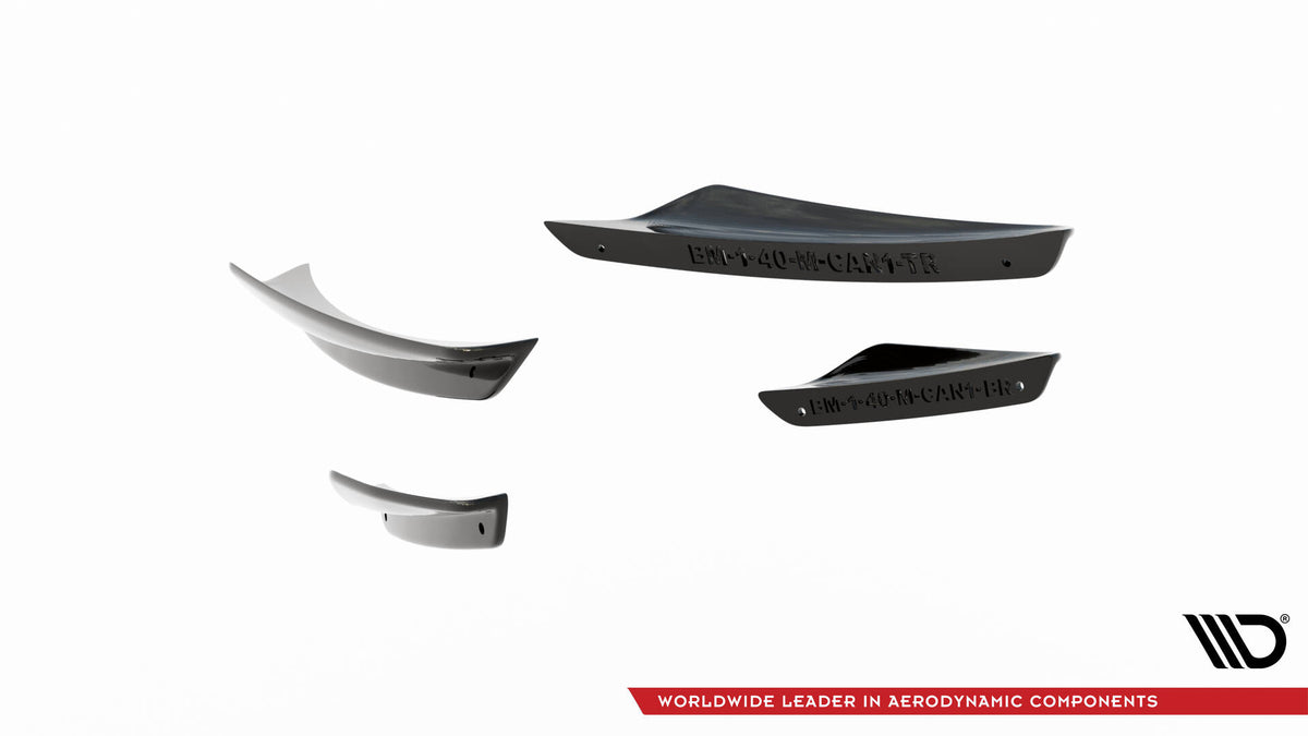 Canards RS på BMW 1 F40 M135i frontfanger – Maxton Design, skrått bakfra
