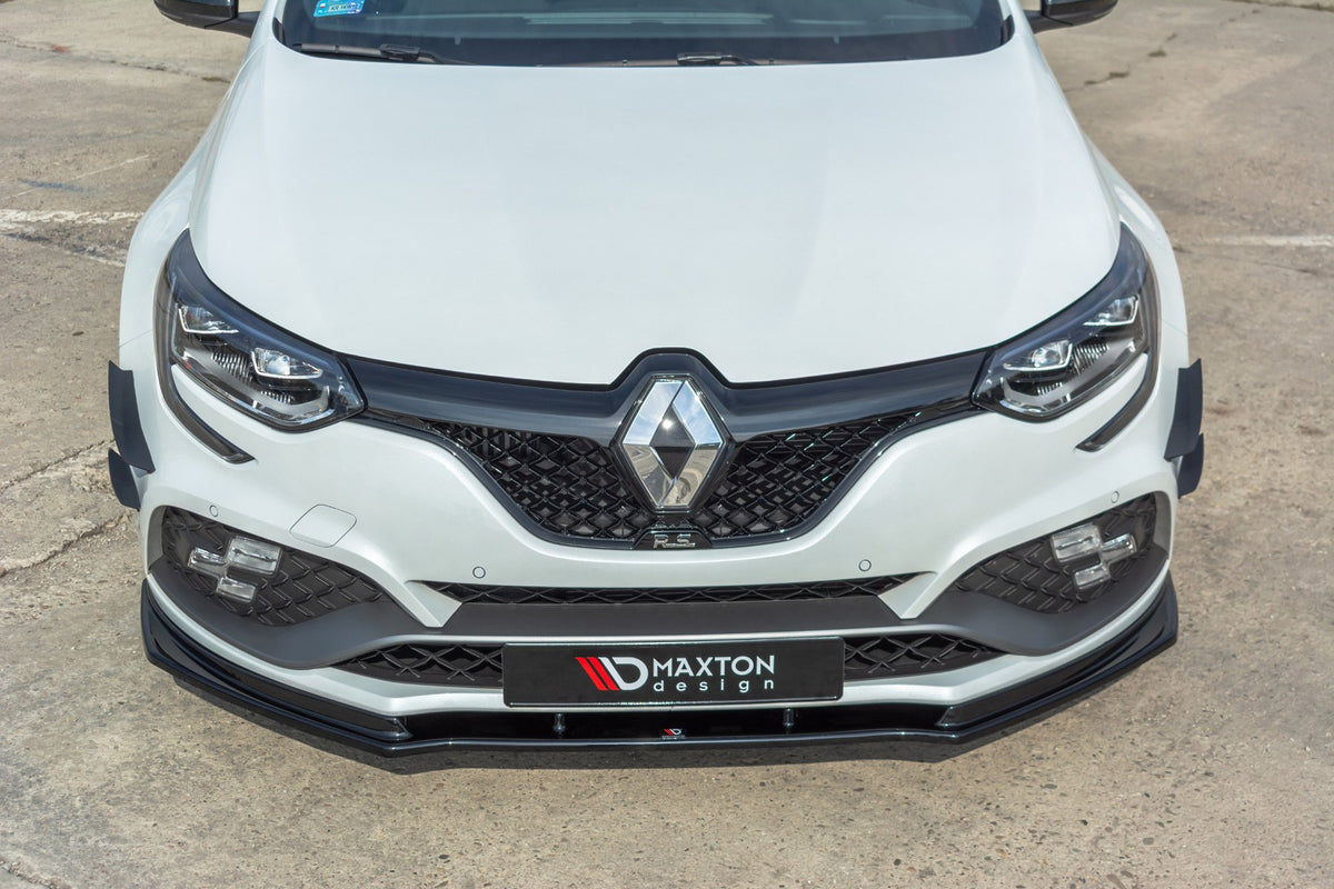 Frontfangervinger for Megane IV RS i nærbilde, ulakkert ABS-overflate