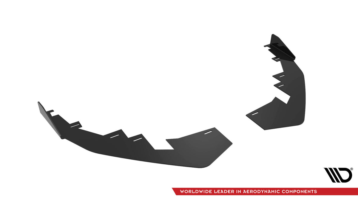 Aerodynamiske canards til Audi S3 8Y Facelift støtfanger, sporty design i høyglans svart