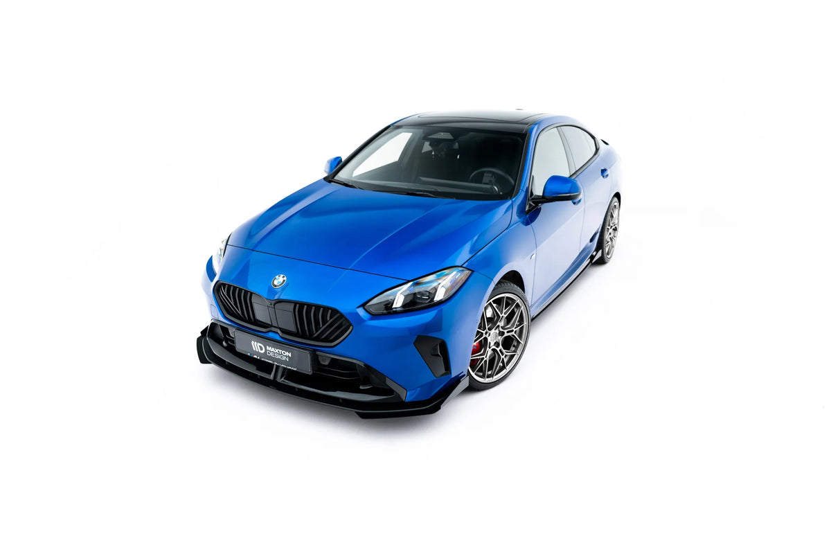 Maxton frontflaps montert på frontsplitter, BMW M235i Gran Coupe F74