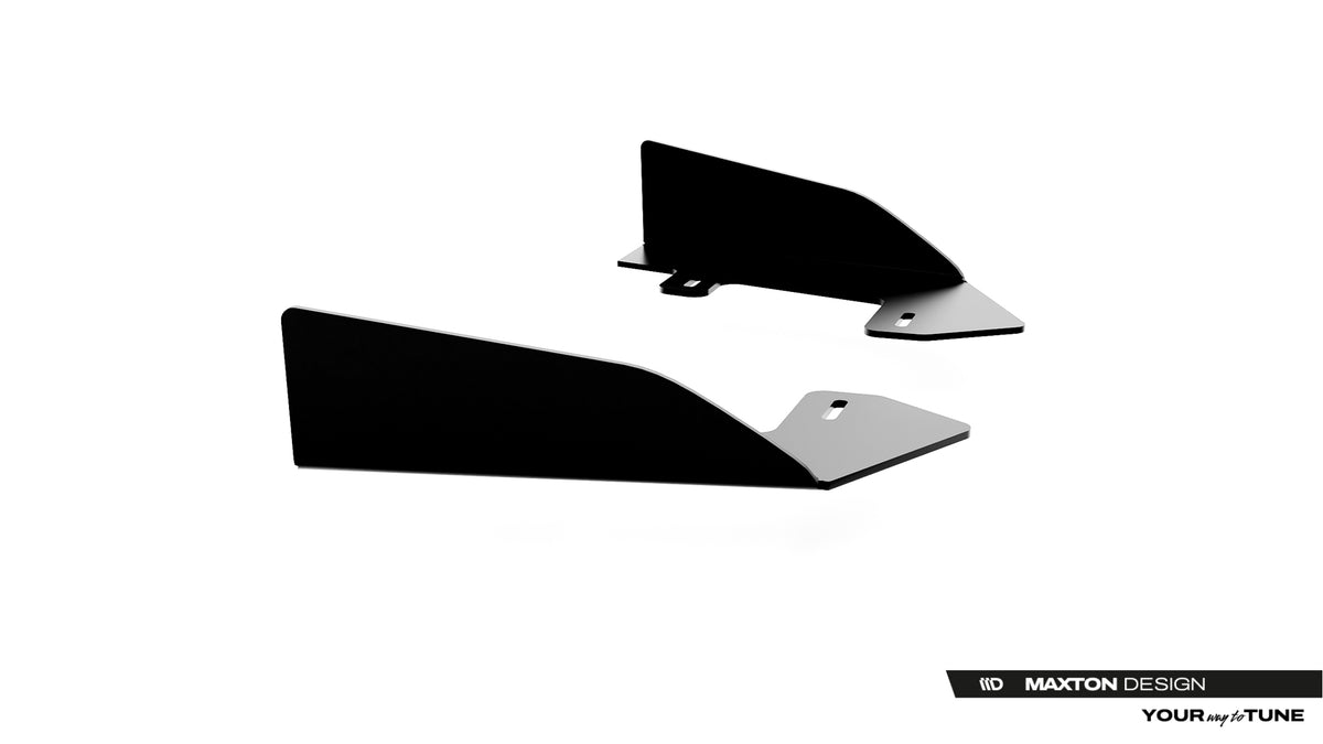 Frontflaps i 10 mm ABS-plast montert foran på Cupra Leon Mk1 Facelift