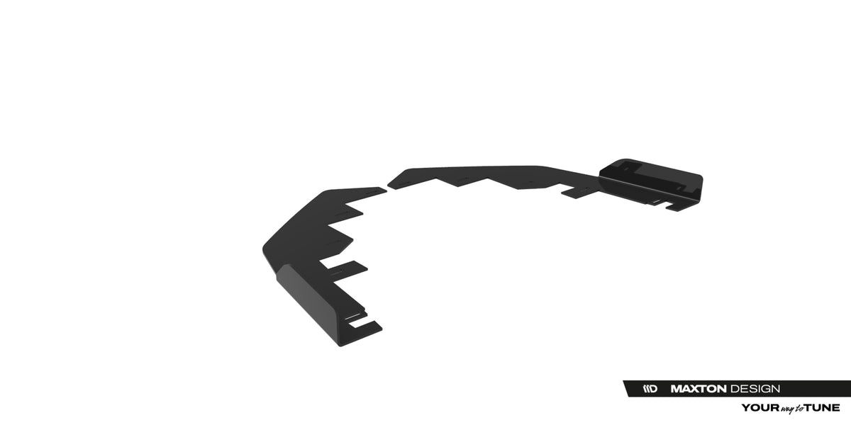 Maxton frontflaps for frontsplitter på Ford Mustang Dark Horse Mk7