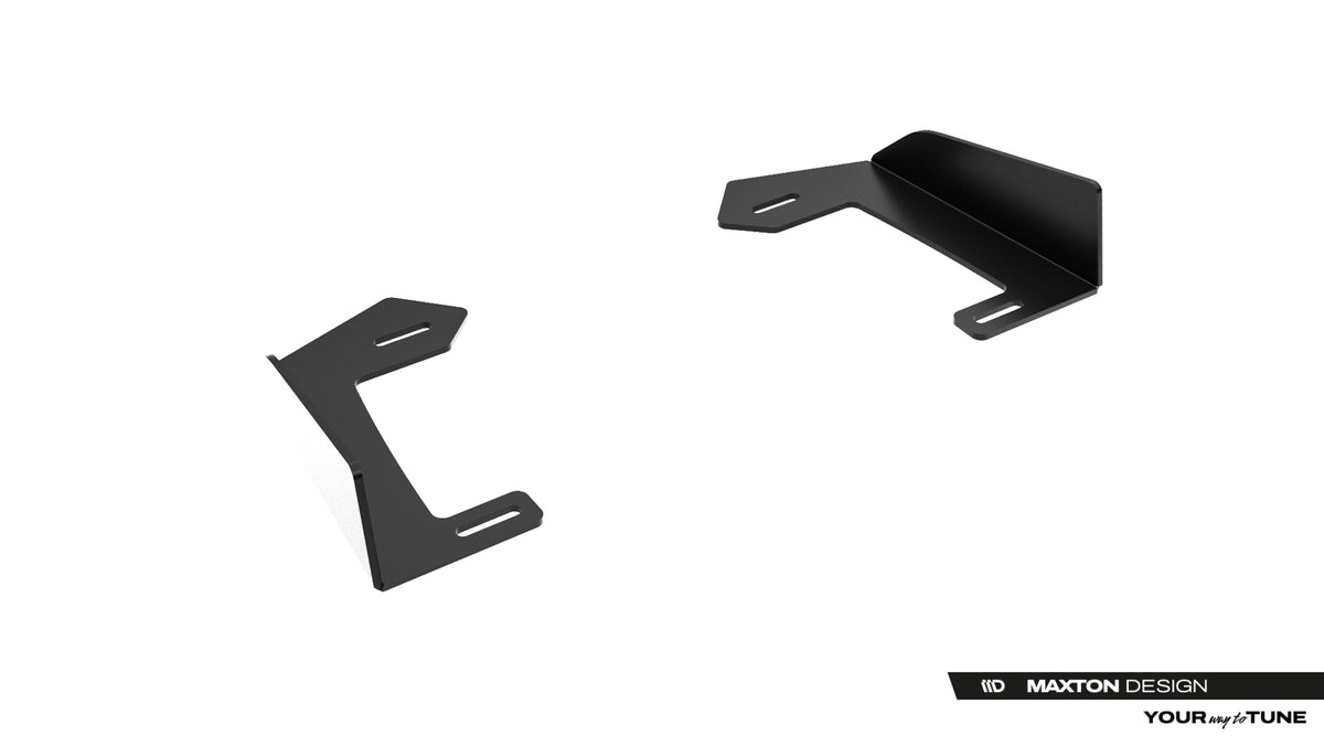 Matt sort frontflaps til Lexus IS 500 fra Maxton Design