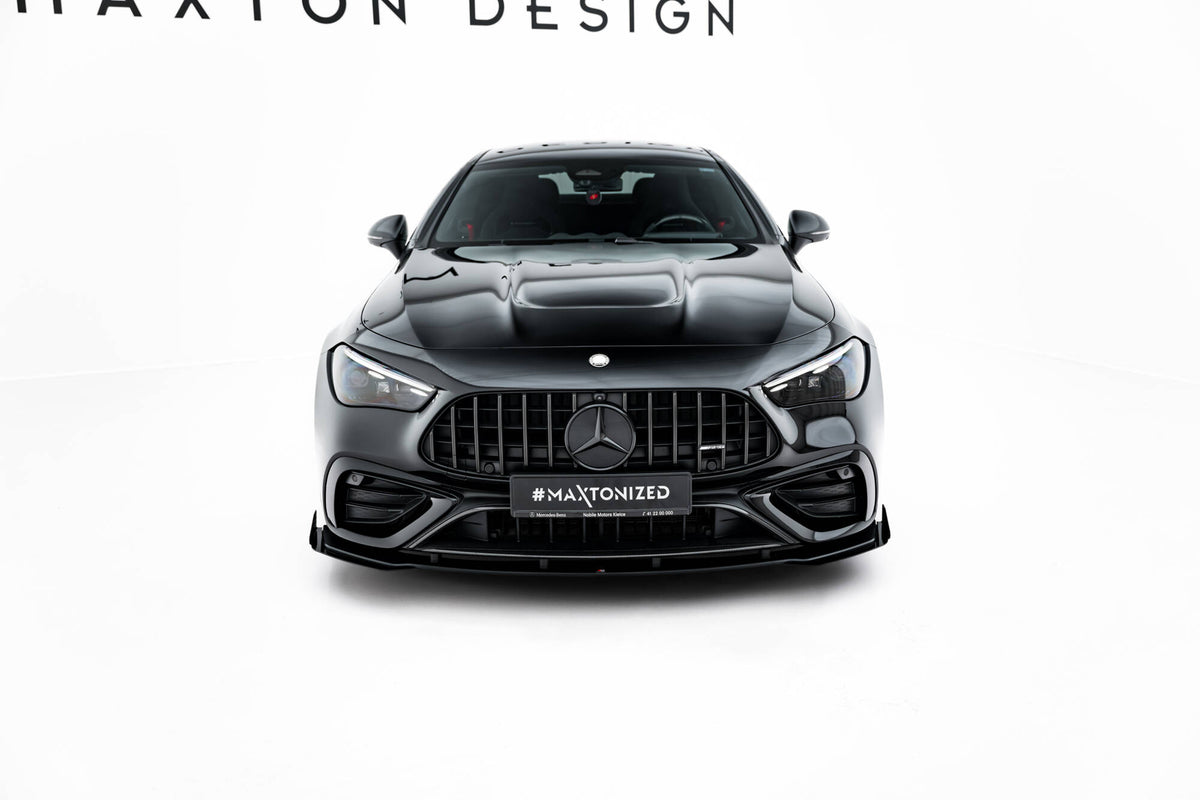 Canards fra Maxton Design montert på Mercedes CLE 53, skrå vinkel forfra