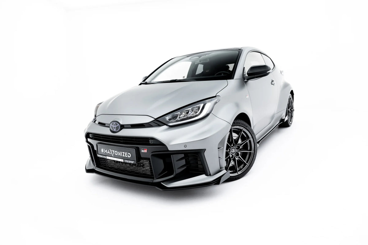 Matt sort ABS-frontflaps til Toyota GR Yaris Mk4 Facelift