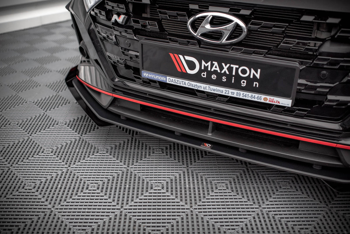 Nærbilde av CNC-frest canard i 10 mm ABS-plast for Hyundai i20 N