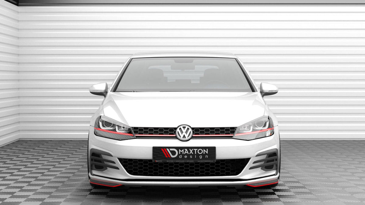 Canards montert på frontfangeren til VW Golf GTI MK7 Facelift