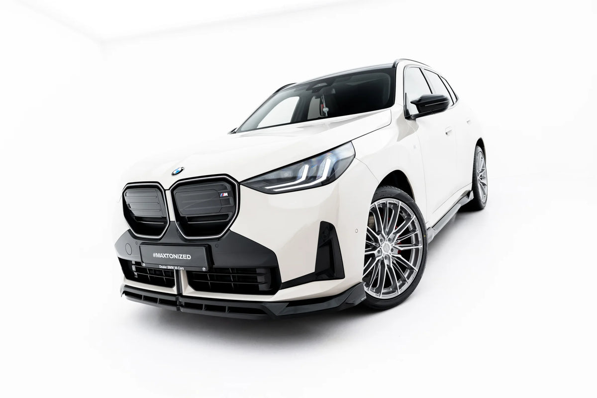 Frontsplitter til BMW X3 M50 G45 i blank sort ABS