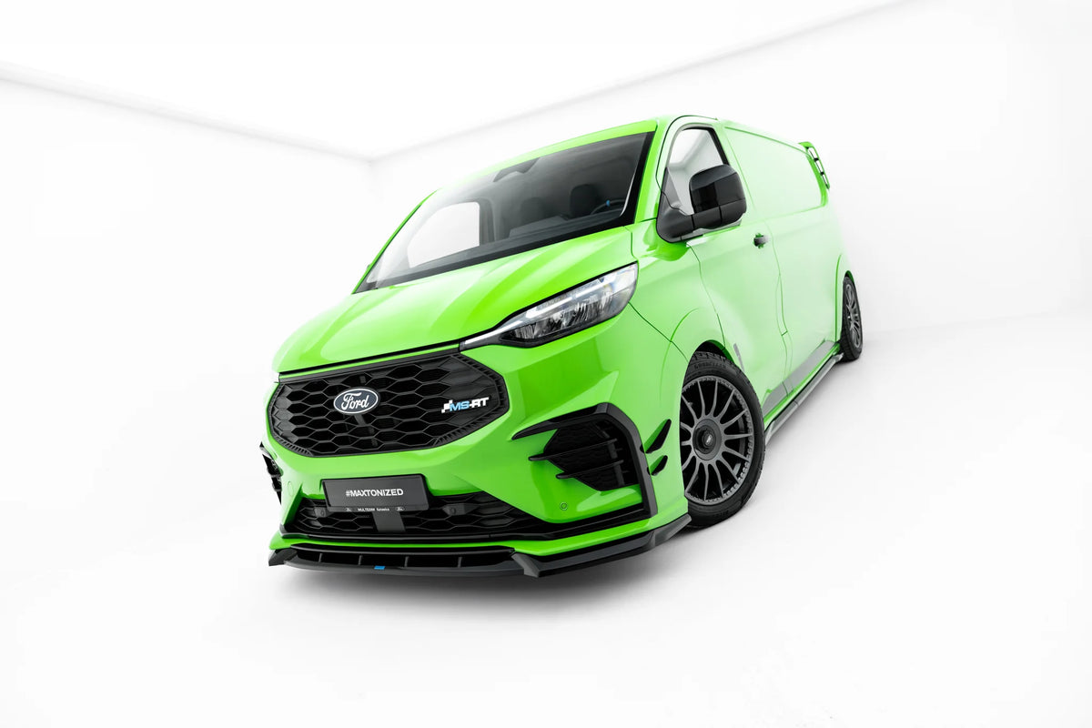 Frontsplitter til Ford Transit Custom MSRT Mk2 i blank sort ABS-plast