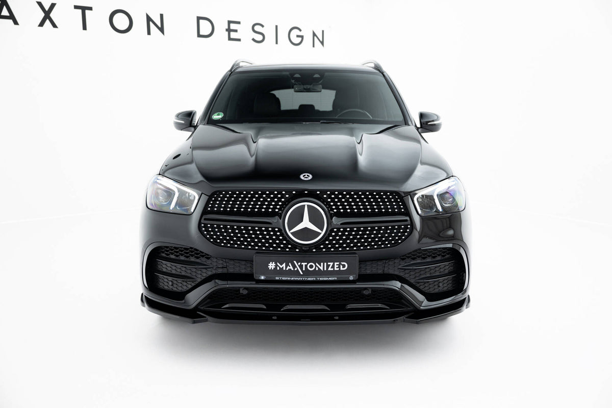 Maxton Design frontsplitter til Mercedes GLE SUV W167 i blank sort