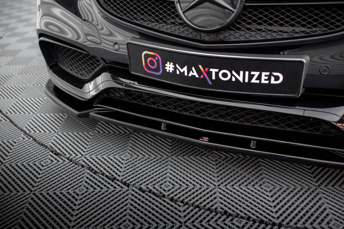 Frontspoiler Mercedes E63 AMG W212 Facelift sett fra siden