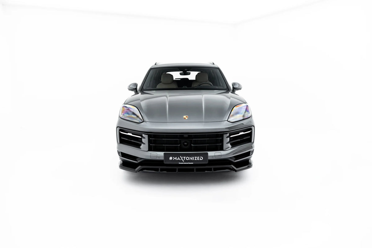 Frontsplitter Porsche Cayenne Coupe Mk3 Facelift montert på front