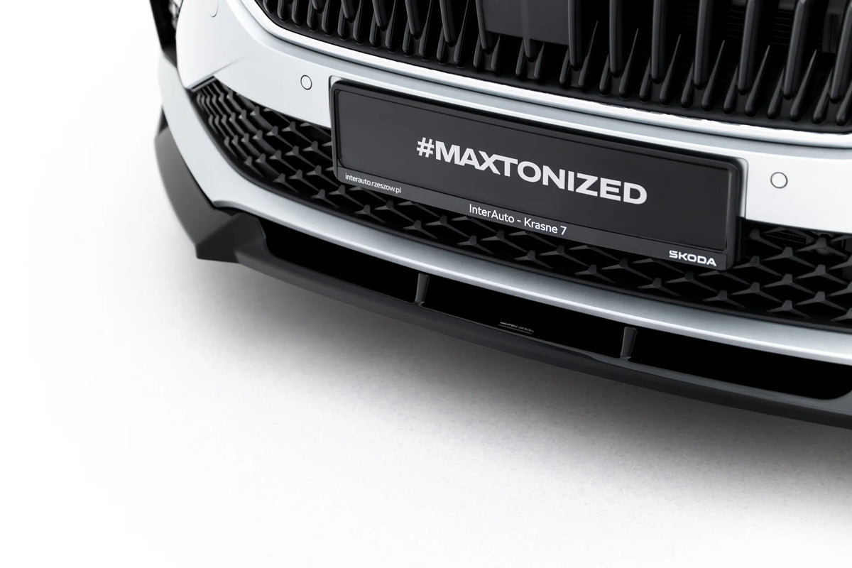 Maxton Design frontsplitter for Skoda Scala Mk1 Facelift sett forfra