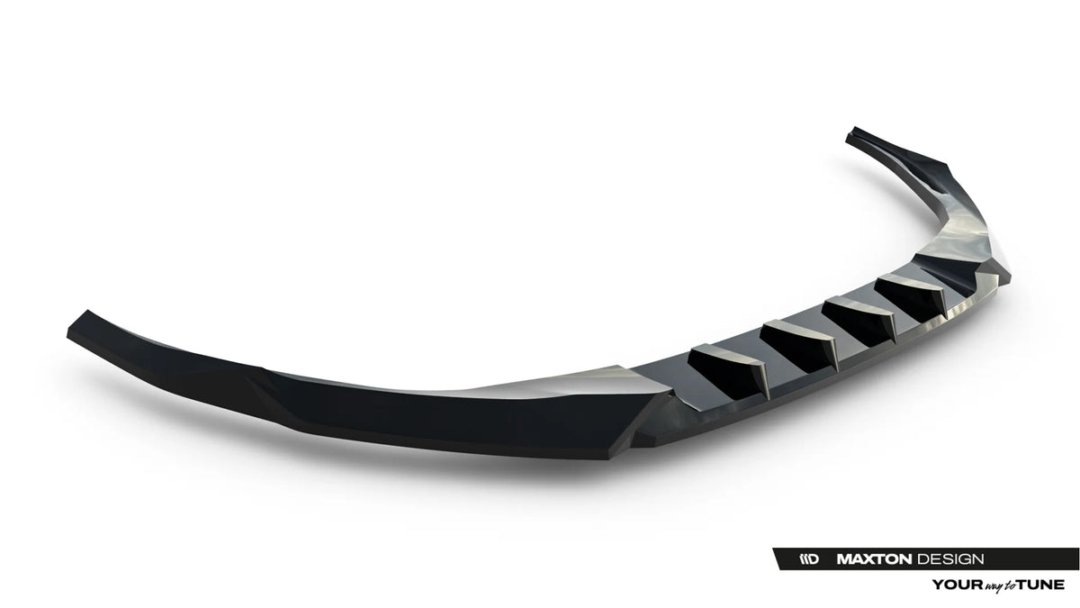 Frontsplitter V.1 til Audi A3 Sedan montert på frontfangeren