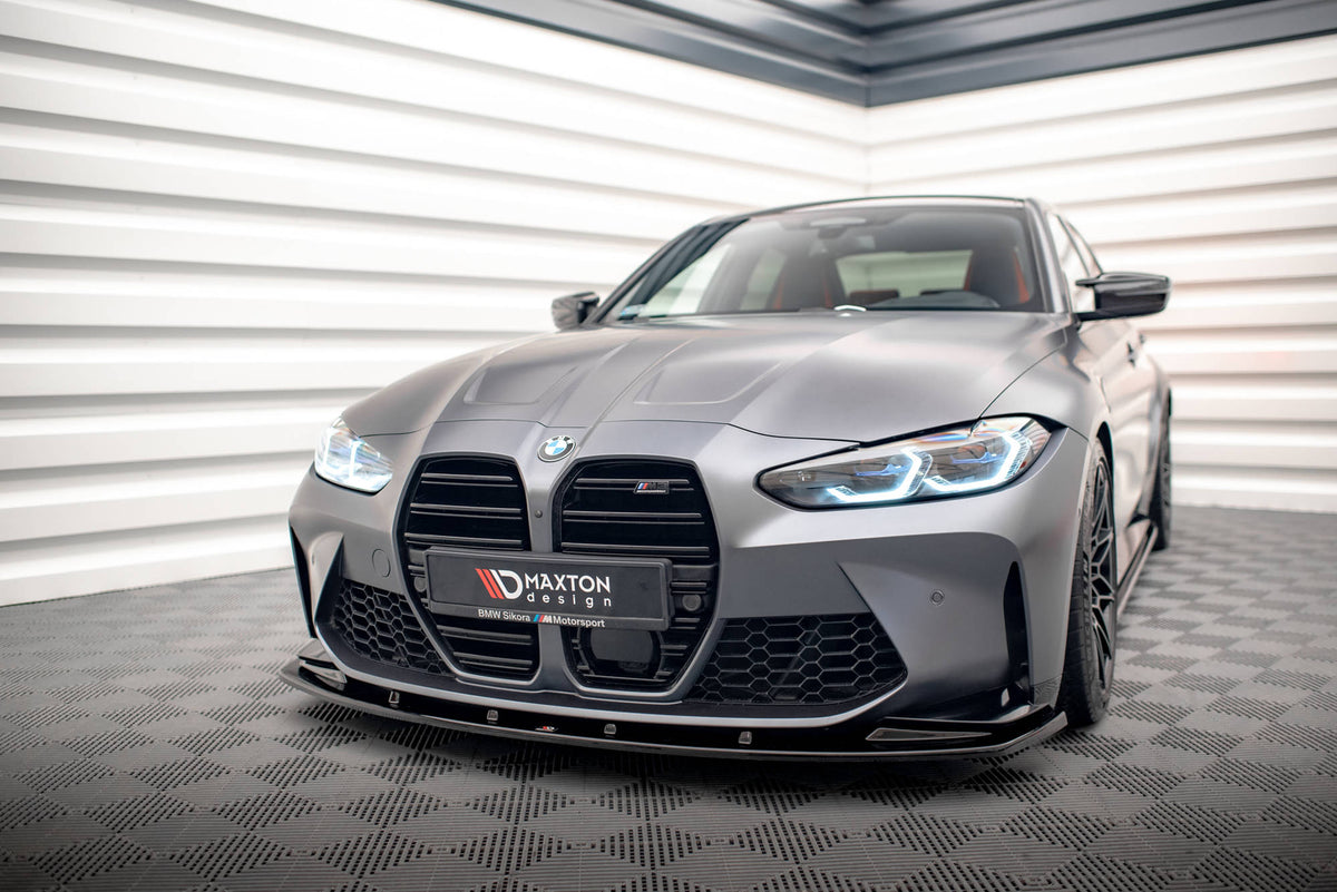 Frontsplitter i ABS Gloss Black til BMW M3 Sedan G80