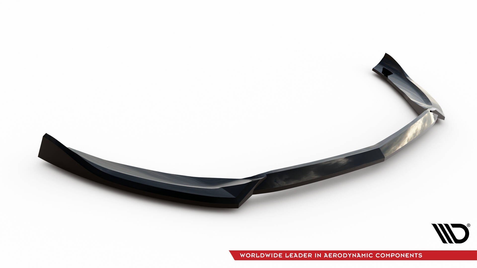 Front splitter Mercedes S Coupe AMG-Line C217 Facelift, svart spoiler med aerodynamisk design.