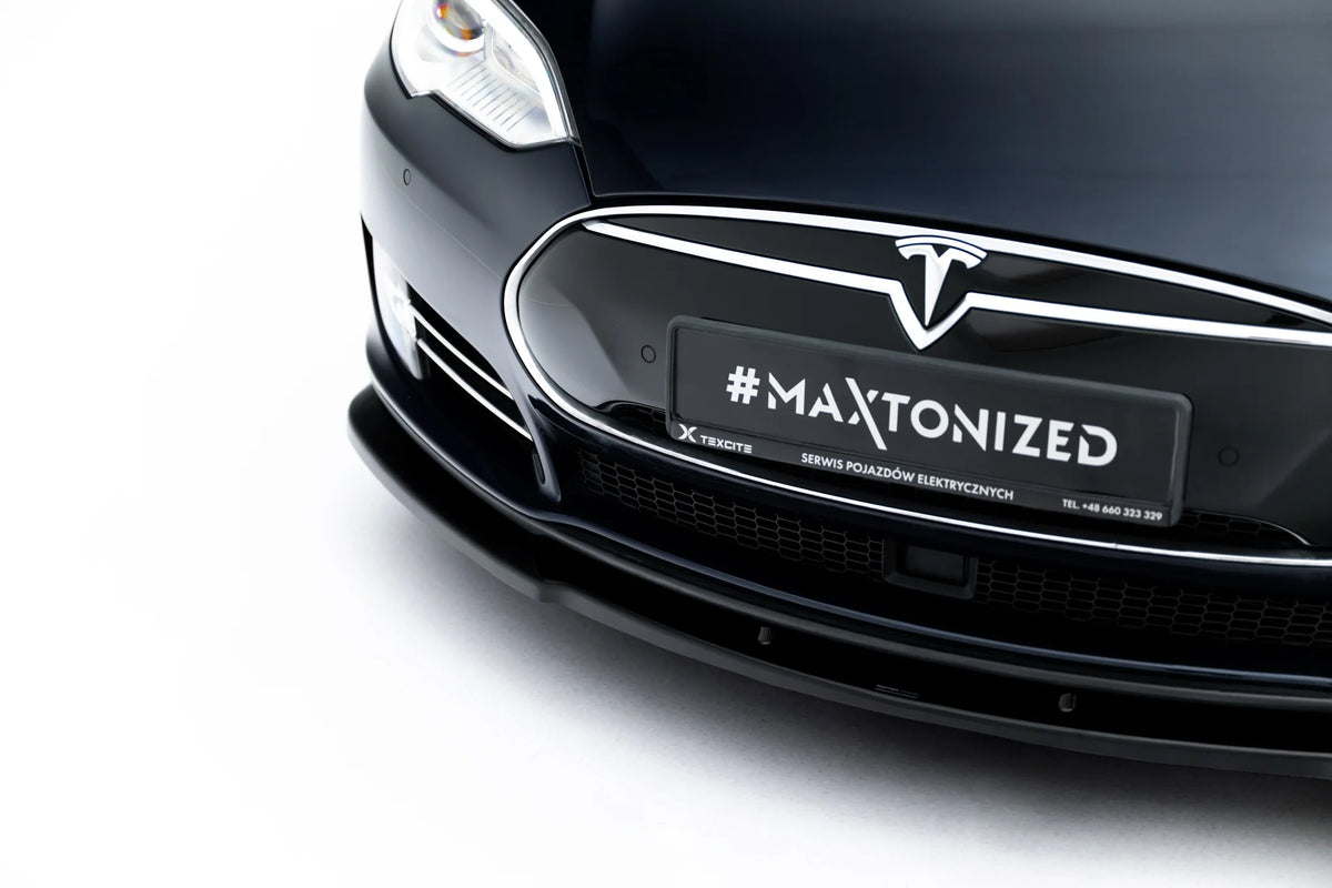 Frontsplitter til Tesla Model S Mk1 sett fra siden