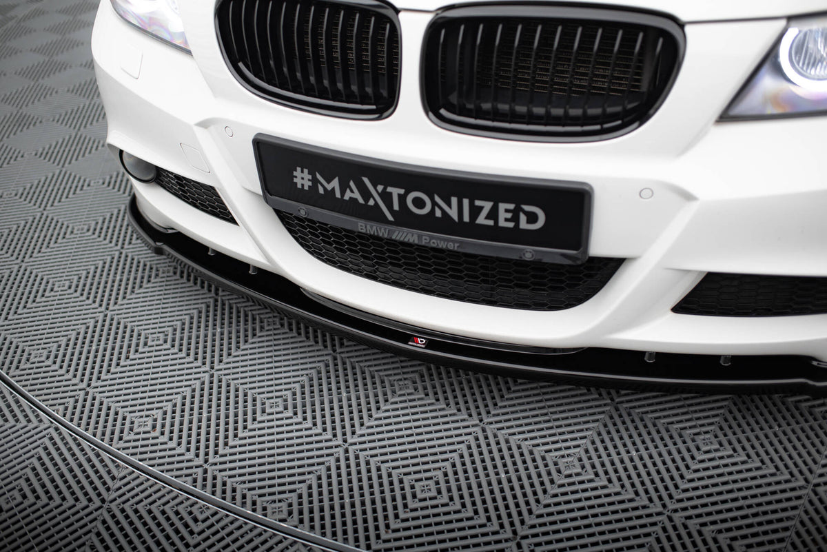 Frontspoiler BMW 3 E91 M-Pack Facelift sett bakfra