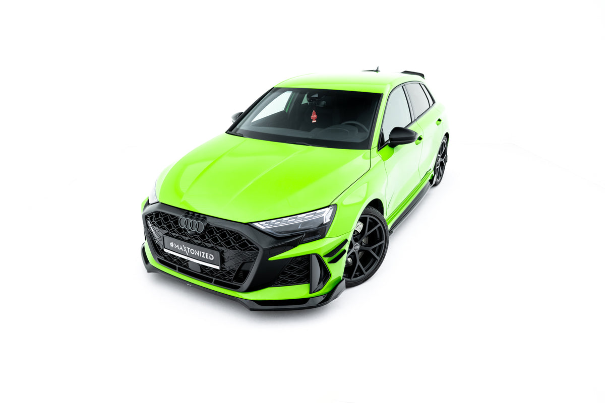 Frontsplitter Audi RS3 8Y Facelift sett fra siden