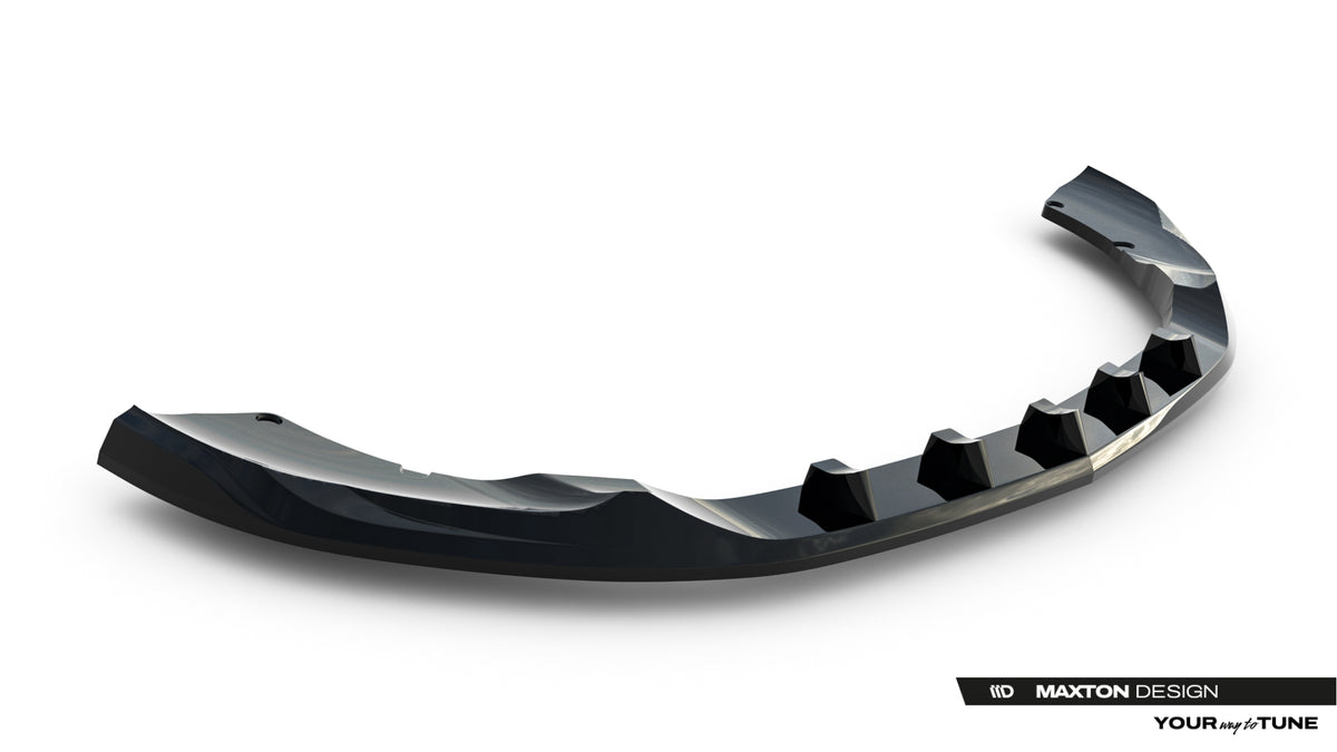 Frontsplitter i ABS til Mercedes-AMG GLA 35 med valgfri rød eller hvit stripe