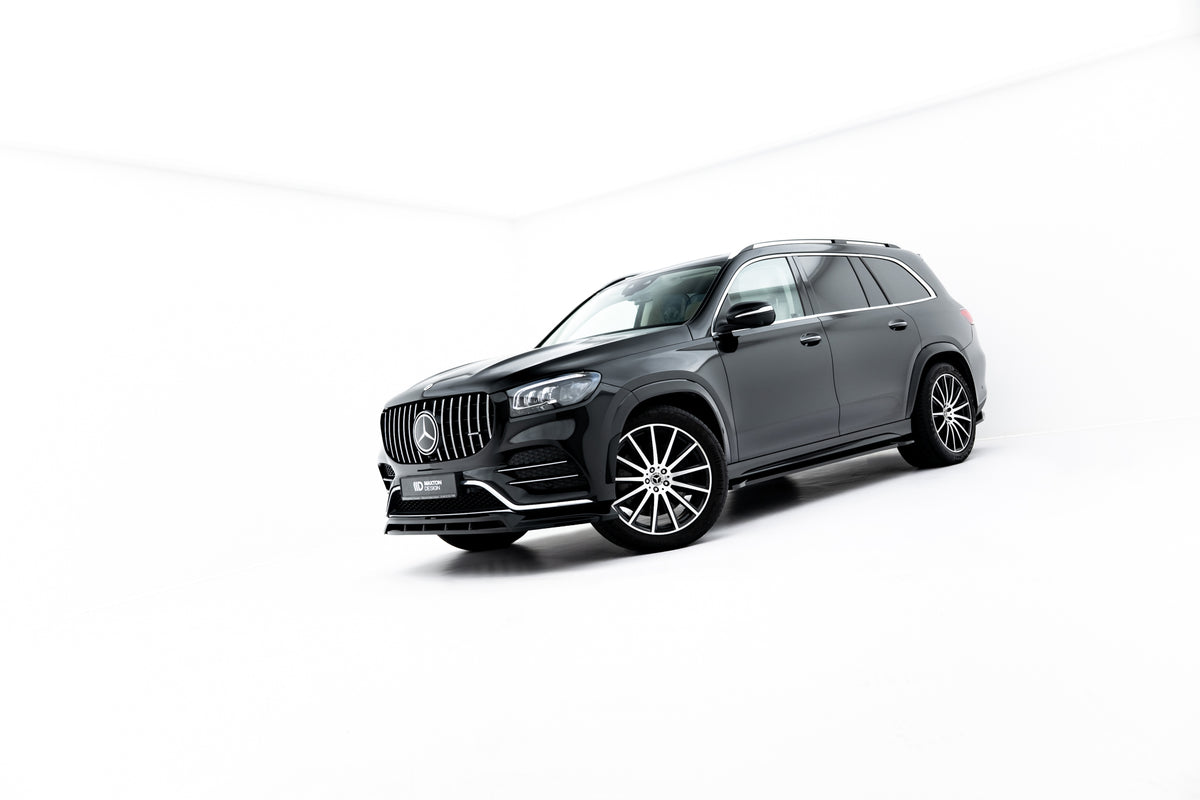 Frontsplitter for Mercedes-Benz GLS AMG-Line X167 sett fra siden