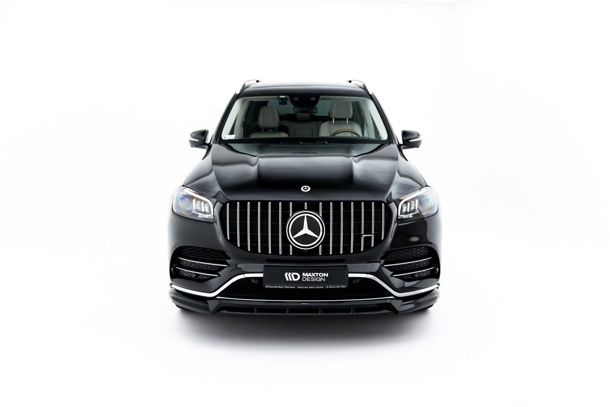 ABS frontsplitter til Mercedes GLS AMG-Line X167 Facelift i blank sort