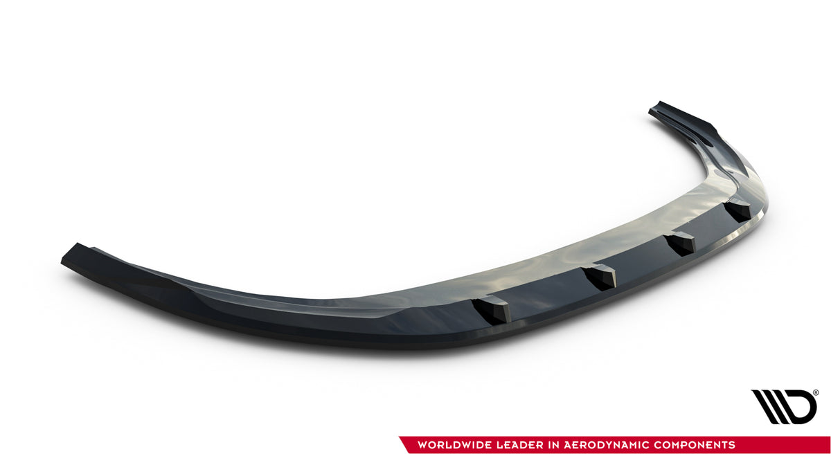 Sidevisning av frontsplitter på Volkswagen Golf R Variant Mk8 Facelift