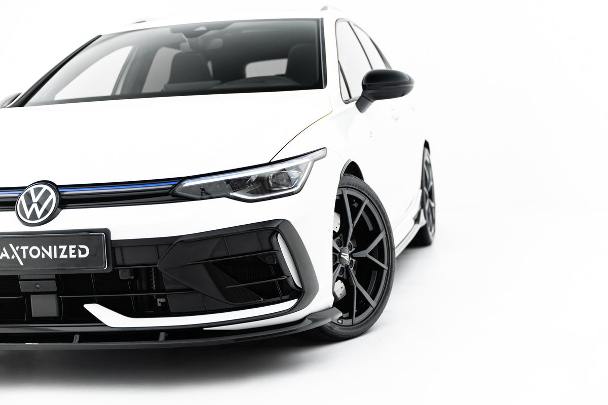 Nærbilde av ABS-frontsplitter til Volkswagen Golf R Variant Mk8