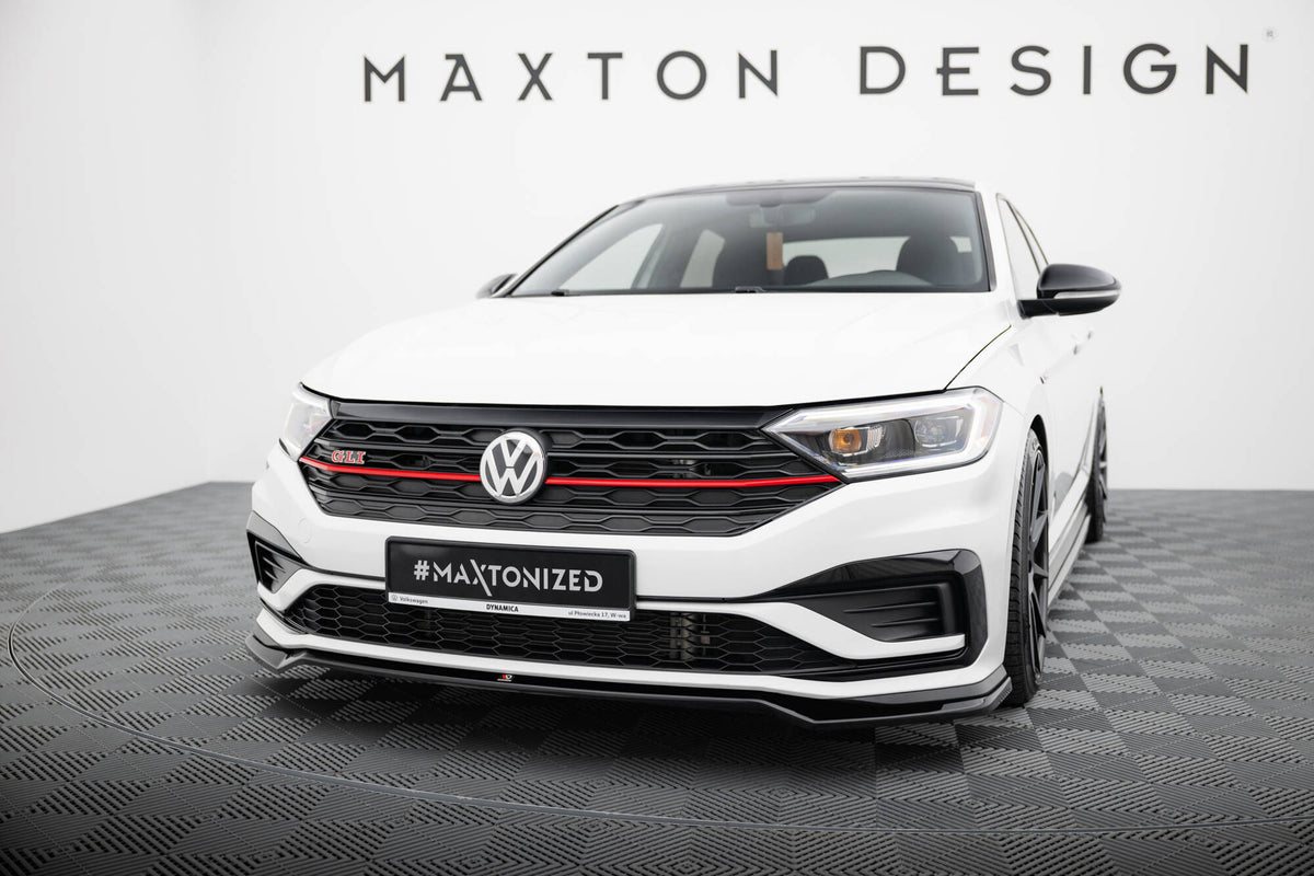 Frontsplitter i blank sort ABS til Volkswagen Jetta GLI Mk7