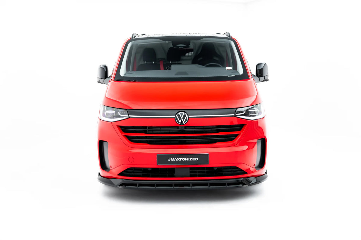 Maxton Design frontsplitter V.2 montert på VW Transporter T7