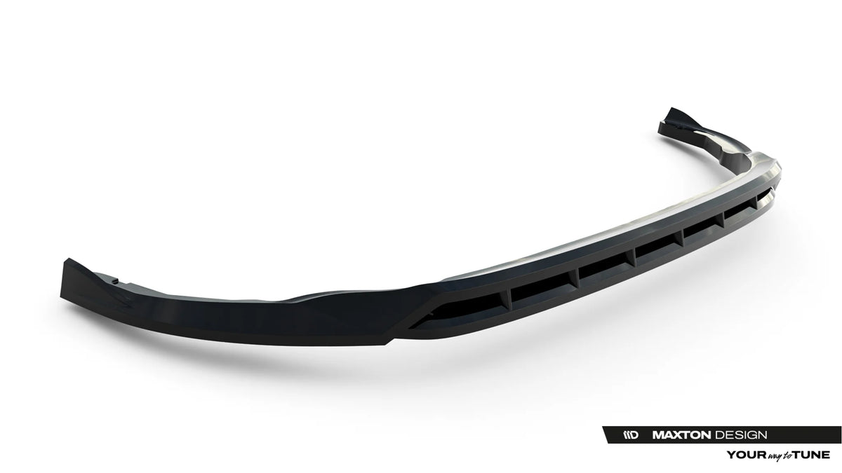 Sportslig frontsplitter i ABS på Volkswagen Transporter T7 front
