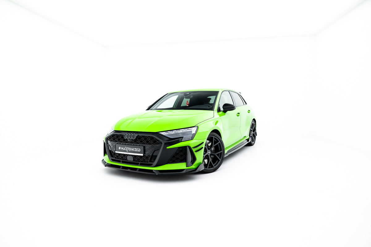 Frontsplitter V.3 montert på Audi RS3 Sportback 8Y Facelift