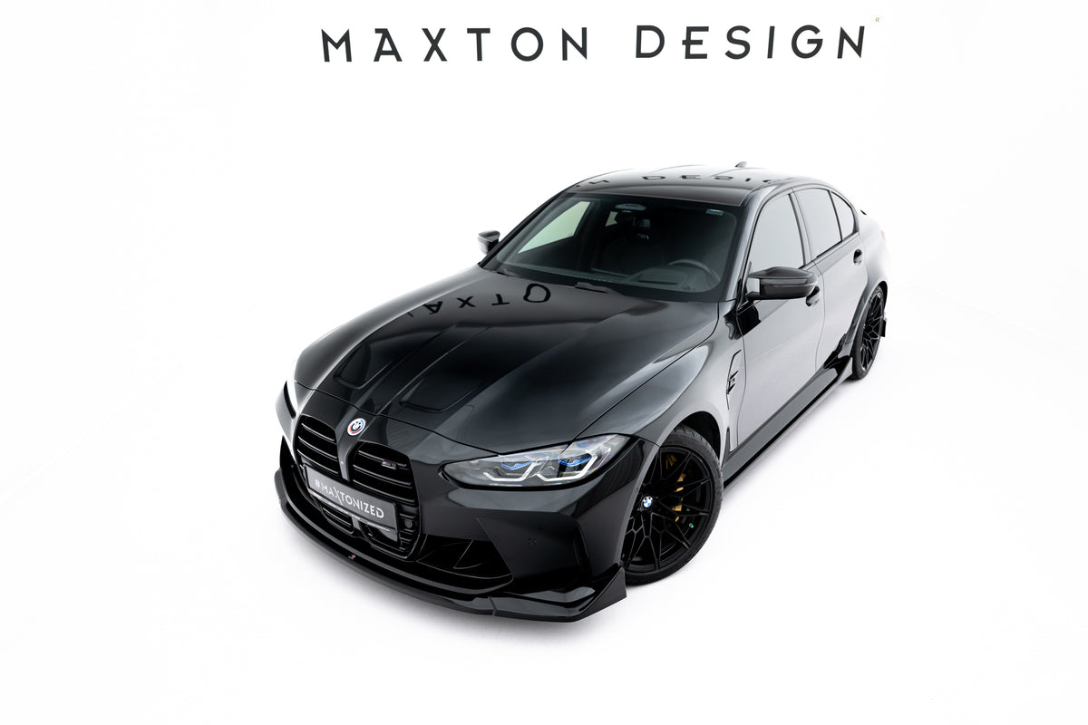 Frontsplitter V.4 CSL Look i ABS Gloss Black for BMW M3 Sedan G80