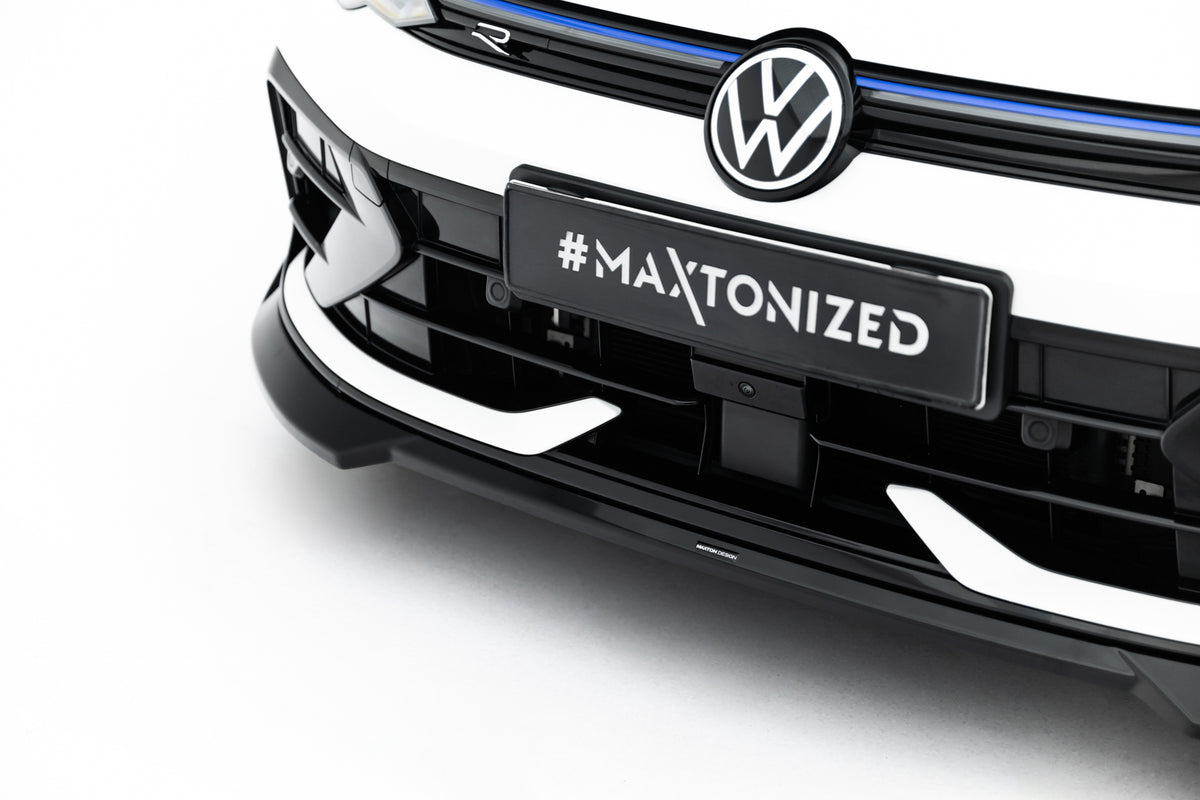 Frontsplitter i ABS-plast til Volkswagen Golf R Variant Mk8 sett fra siden