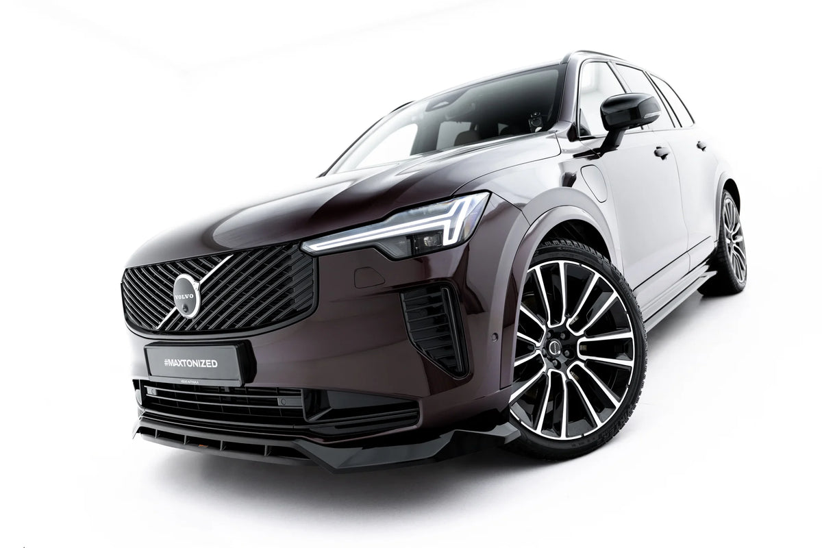 Frontsplitter i blank sort ABS til Volvo XC90 Mk2 Facelift 2
